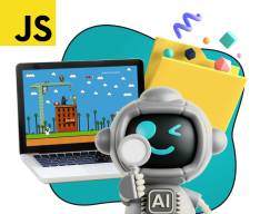 Язык программирования JavaScript + AI. Проектное обучение + геймификация + AI-помощники - КИБЕРшкола программирования для детей, компьютерные курсы для школьников, начинающих и подростков - KIBERone г. Липецк