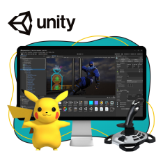 Мир игр на Unity 2D на популярном движке + AI-помощники - КИБЕРшкола программирования для детей, компьютерные курсы для школьников, начинающих и подростков - KIBERone г. Липецк