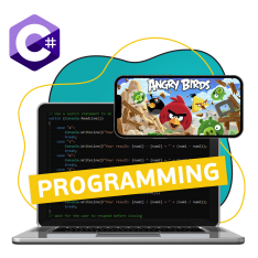 Программирование на C#. Удивительный мир 2D-игр - КИБЕРшкола программирования для детей, компьютерные курсы для школьников, начинающих и подростков - KIBERone г. Липецк