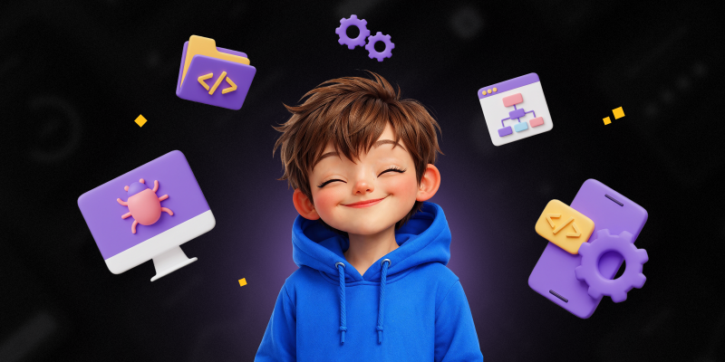 Идеальный сайт с нуля: код, дизайн и AI-помощник - КИБЕРшкола программирования для детей, компьютерные курсы для школьников, начинающих и подростков - KIBERone г. Липецк